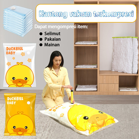 Plastik baju vacuum /Plastik kompresi vakum /Vacum Plastic Bag Travel / Vakum Baju Pakaian/Kantong v