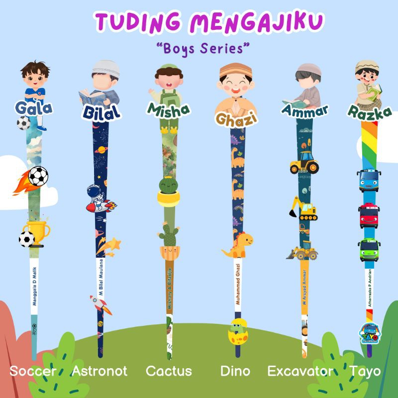 

Tuding ngaji akrilik/tuding acrylic/ kalam ngaji/ penunjuk mengaji uv print custom nama