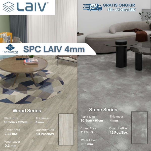 Lantai SPC LAIV 4mm SPC LAIV