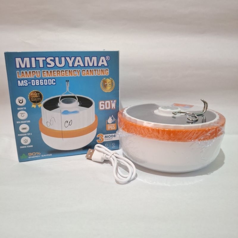 Lampu Emergency Gantung / Lampu Gantung 60 Watt Tipe LED SMD MS-0860DC Mitsuyama
