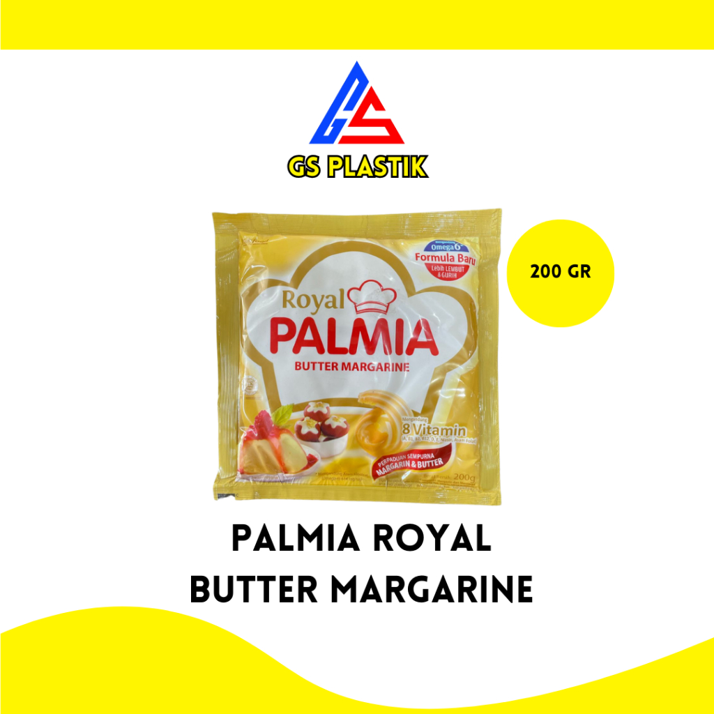 

Palmia Royal Butter Margarine 200 gr Mentega Kue Mentega Butter Sachet