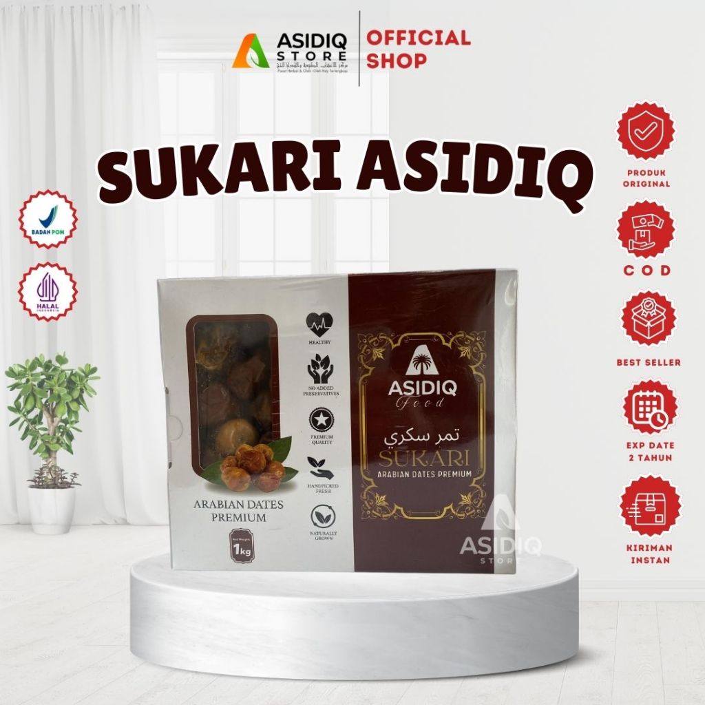 

Kurma Sukari 1kg Asidiq Food 1Kg Premium Quality