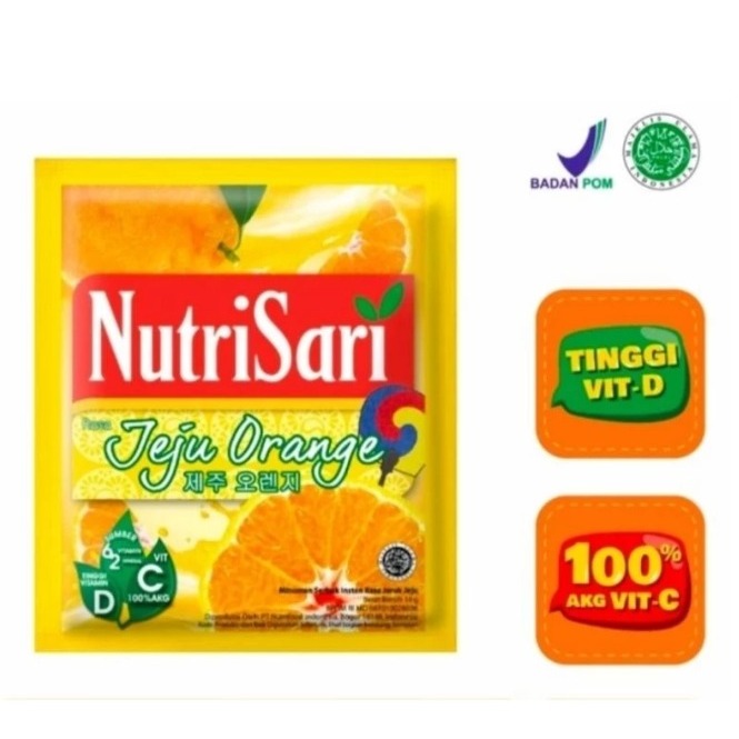 

Nutrisari Jeju Orange renceng isi 10 sachet