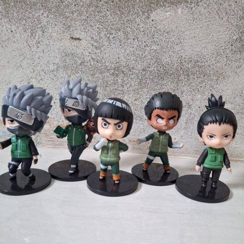 action figure karakter kakashi rocklee shikamaru