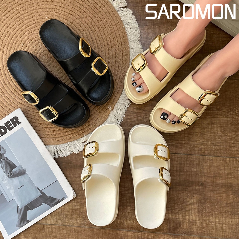 SAROMON(Surabaya) Sandal Wanita Kekinian Tinggi Sandal Jelly Wanita Wedges Sandal Fuji Wanita Korea