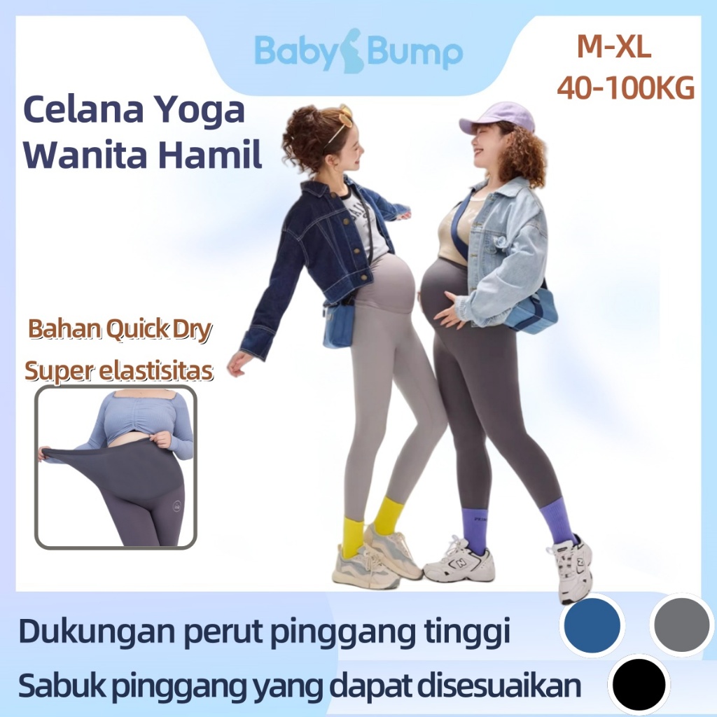 Potongan kedua setengah hargaCelana Legging Hamil Premium High waist Active-wear Maternity Legging B