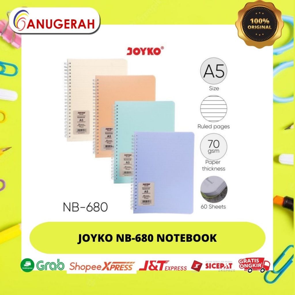 

JOYKO NB - 680 NOTE BOOK/ NOTEPAD PASTEL