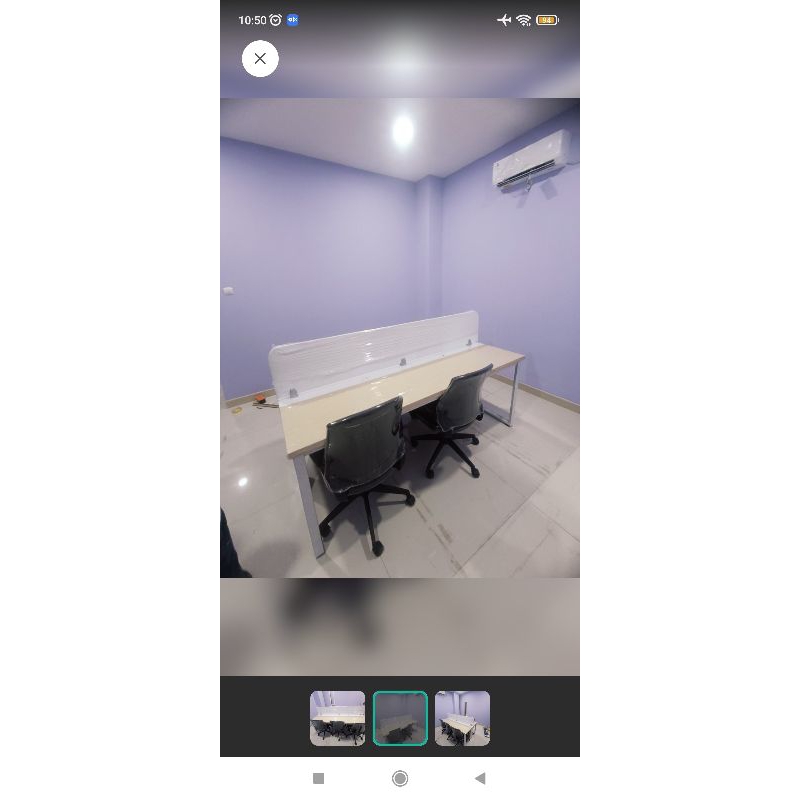 meja kantor sekat partisi
