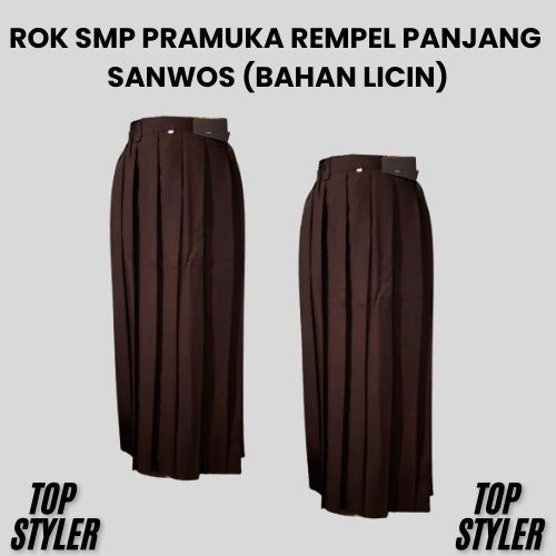 ROK SEKOLAH PRAMUKA SMP/SMA REMPEL PANJANG BAHAN SANWOS (LICIN)