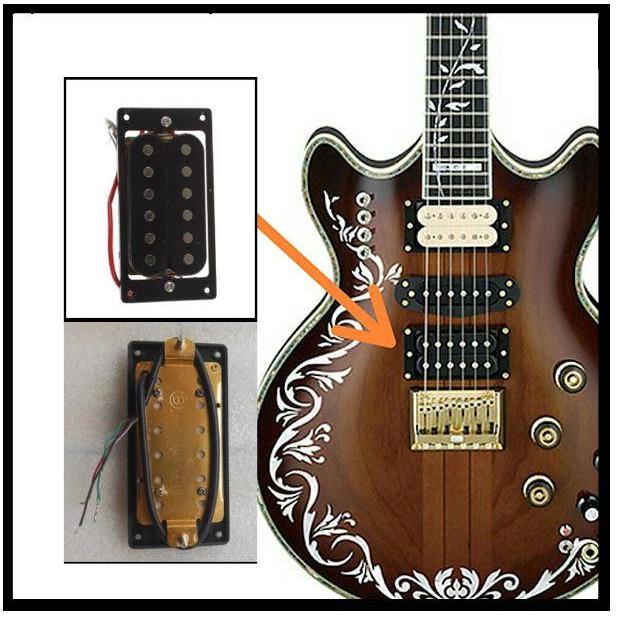 Pickup Guitar Humbucker Cowboy 403 Gibson 5 Wire Black