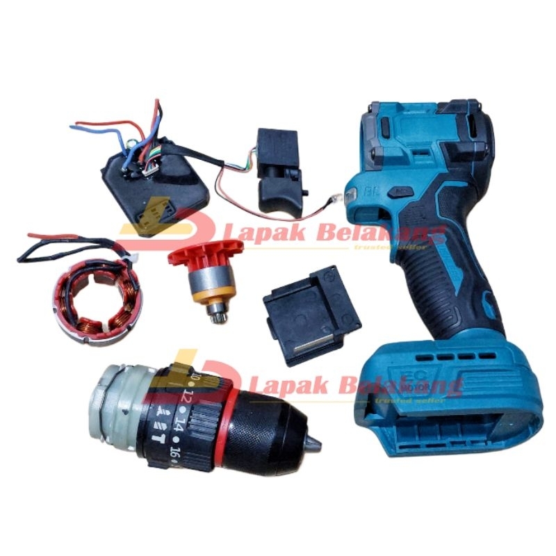 Sparepart Kesing Bor Cordless XENON MLHY DAGMARA DLL / Sparepart Dinamo Modul Bor Cordless Universal