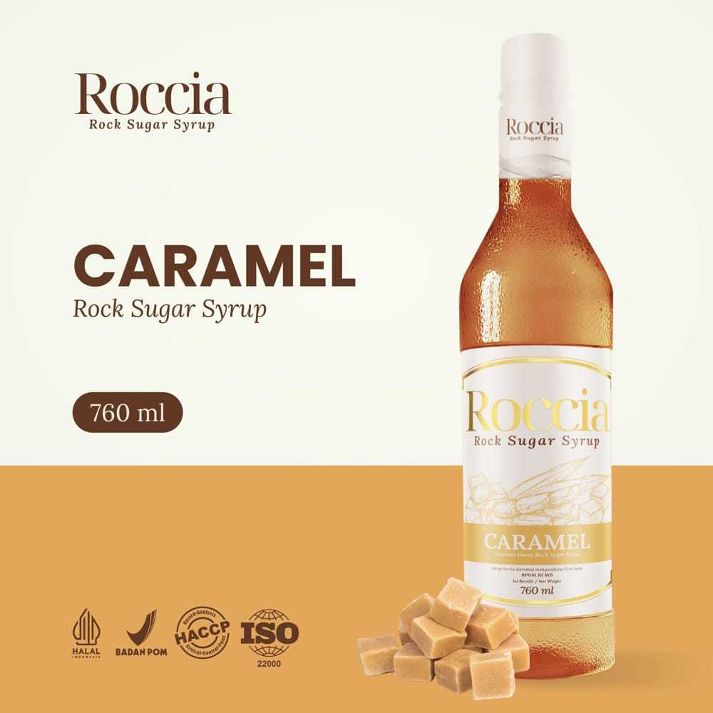 

Roccia Rock Sugar Syrup Caramel - Syrup Gula Batu Rasa Caramel 760ml