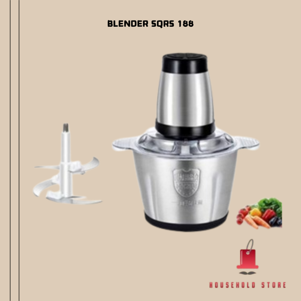 Chopper Stainlees/Blender SQRS 188 Serbaguna