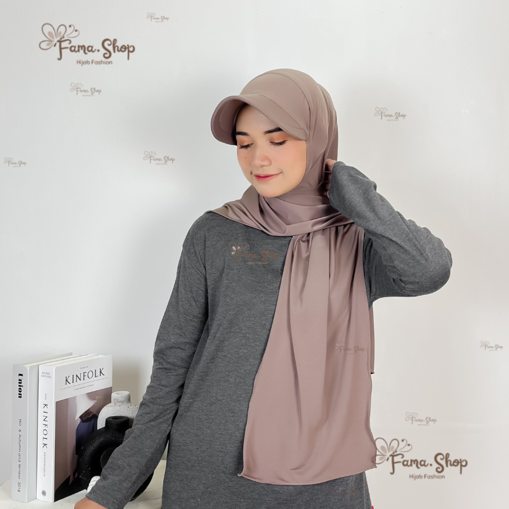 Pasmina Topi I Pasmina Sporty Topi Jersey Premium I Hijab Sport Dewasa