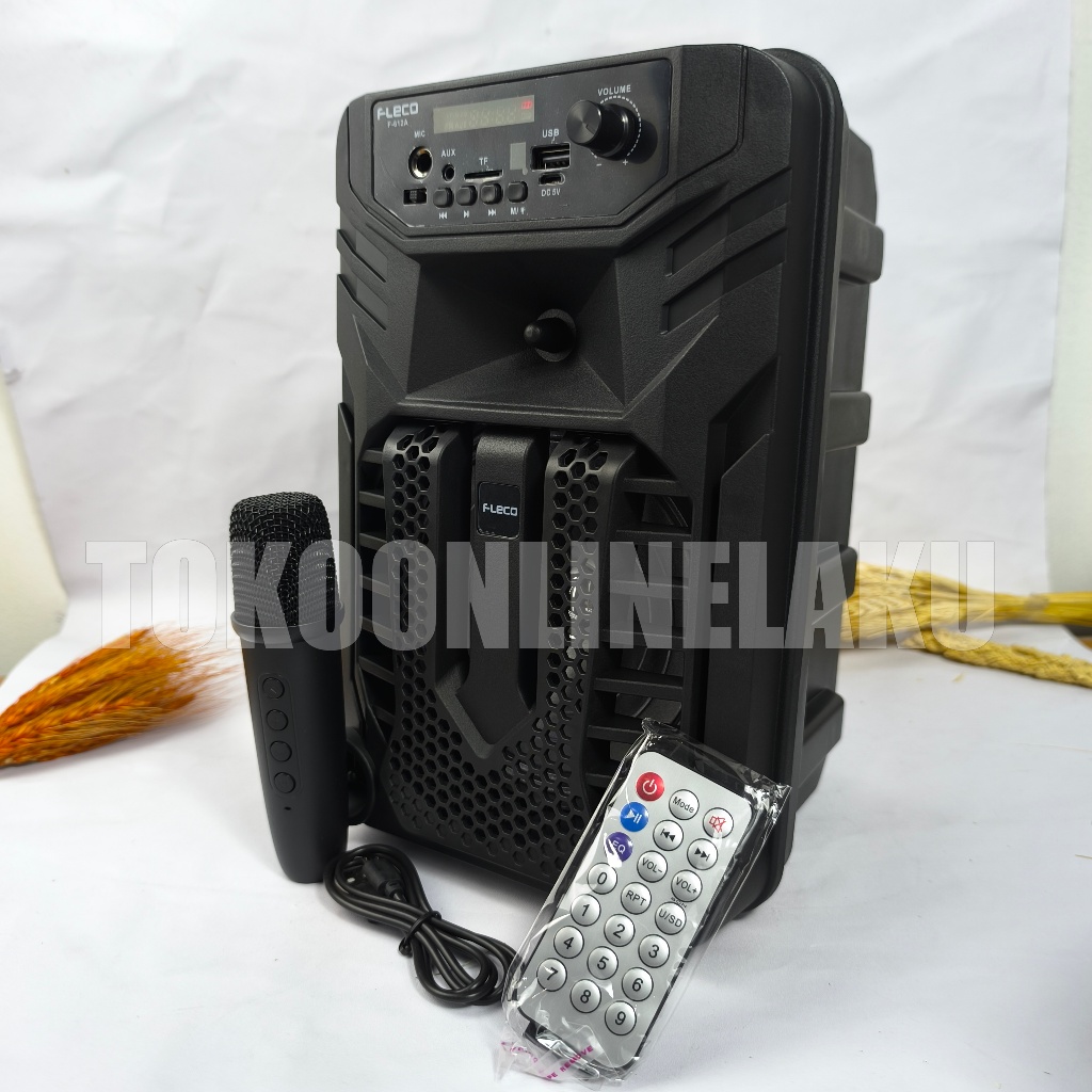 Speaker Bluetooth Fleco 612A Free Microphone Karaoke/Salon Aktif Wireless Subwoofer 6,5 Inch