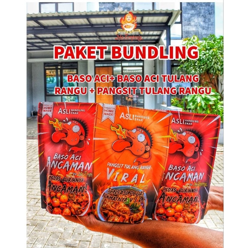 

Paket Bundling | Baso aci | Baso Aci Tulang rangu | Pangsit Tulang Rangu