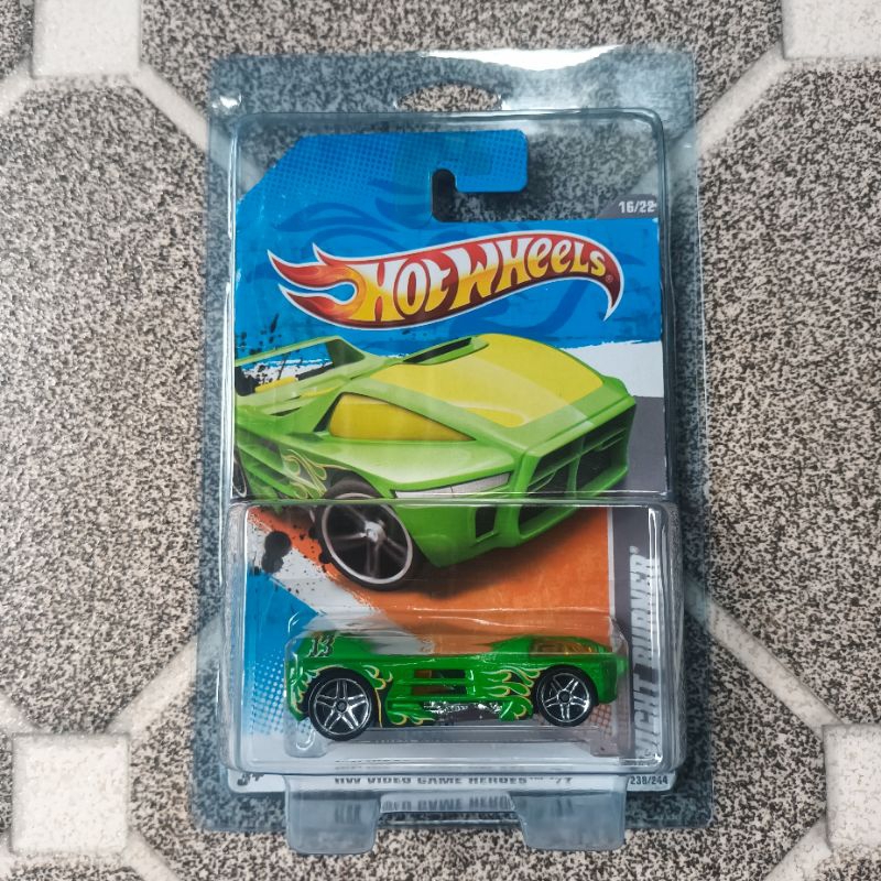 hot wheels night burner 2011 + protector hot wheels
