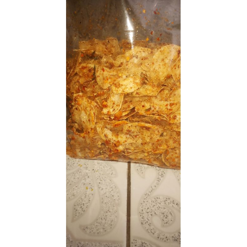 

keripik basreng ikan daun jeruk,renyah,gurih,pedas 250gram