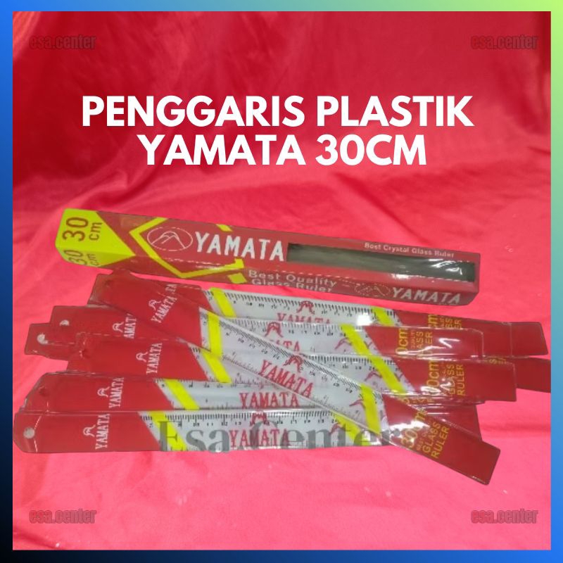 

Penggaris Plastik Bening Yamata 30cm / Garisan Plastik Alat Tulis Sekolah / Mistar Plastik Yamata 30cm