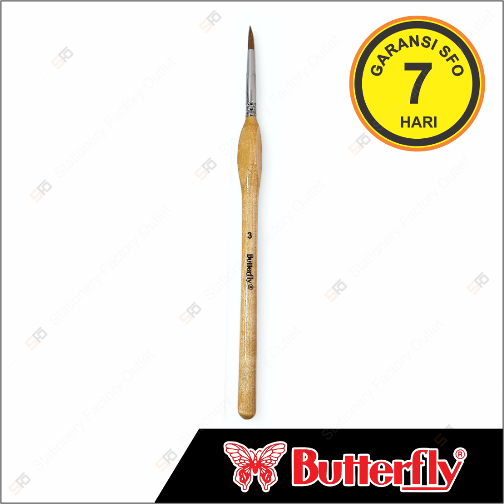 

Kuas Lukis Art Butterfly Satuan No. 3