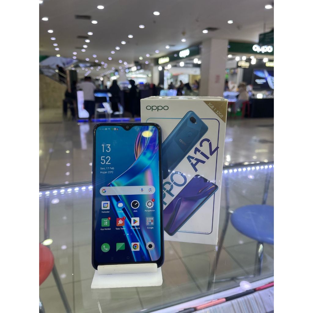 OPPO A12 3/32GB SECOND SEKEN BEKAS RAM 3 INTERNAL 32