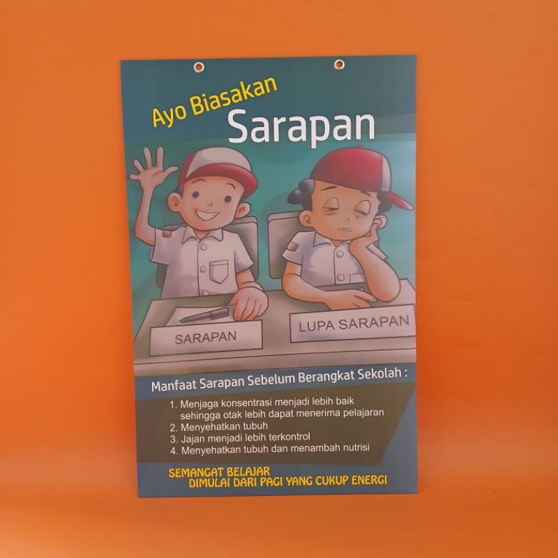 

Hard Cpver A3 Poster Gantung Anjuran Sarapan - Poster Gantung Anjuran Sarapan - Poster Gantung Peringatan Pentingnya Sarapan