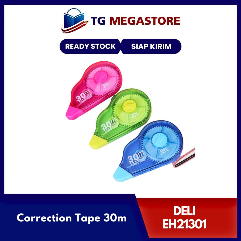 

Correction Tape / Tipe-X Deli 30m - EH21301