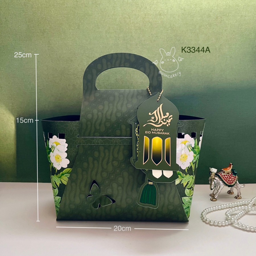 

K3344 Kotak Batik Lebaran Tas Keranjang muat 2Toples Idul Fitri Adha | K33
