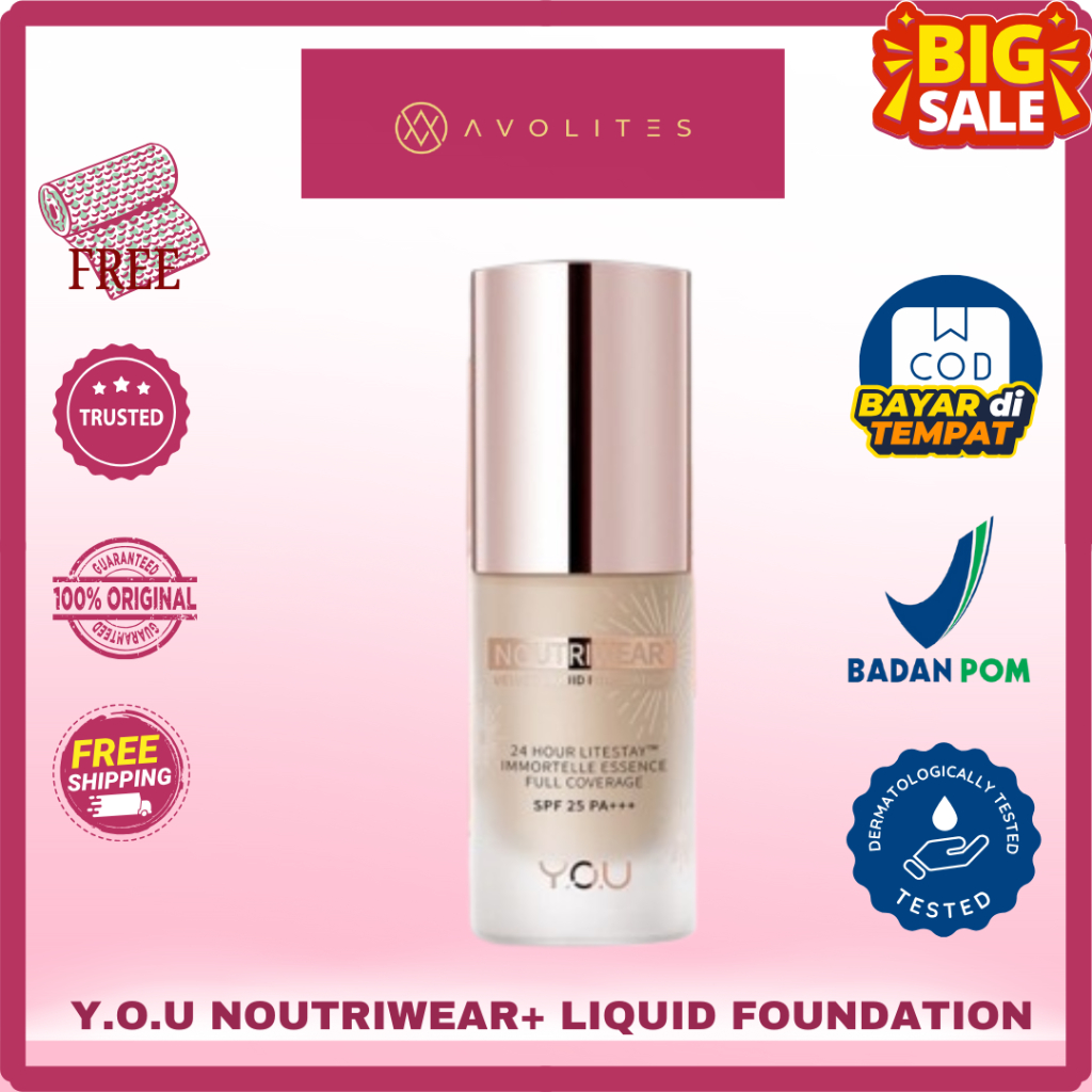 YOU NoutriWear+ Velvet Liquid Foundation [SPF 25& PA+++] you noutriwear foundation