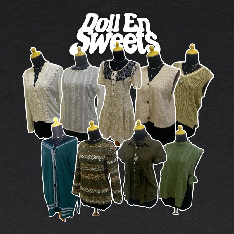 Preloved Blouse Vest Kaos Vintage Whimsical Whimsy Medieval Victorian Dark Academia