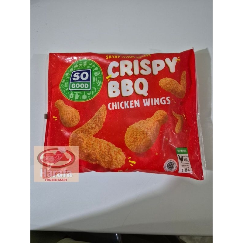 

SO GOOD CHICKEN WINGS CRISPY BBQ 400g