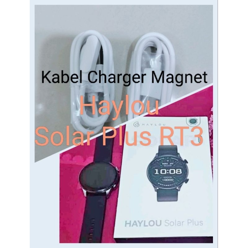 AIG Haylou Solar Plus RT3 Smart Watch Kabel Charget Smartwatch Haylou Solar Plus RT3 Magnetic 2 Pin