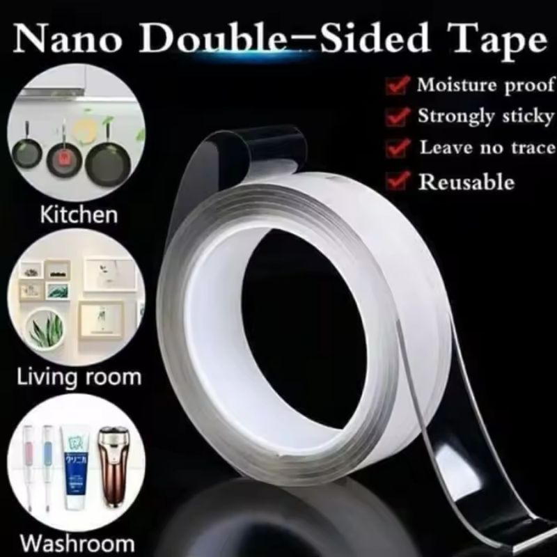 

NANO DOUBLE TAPE SOLASI BENING TRANSPARAN
