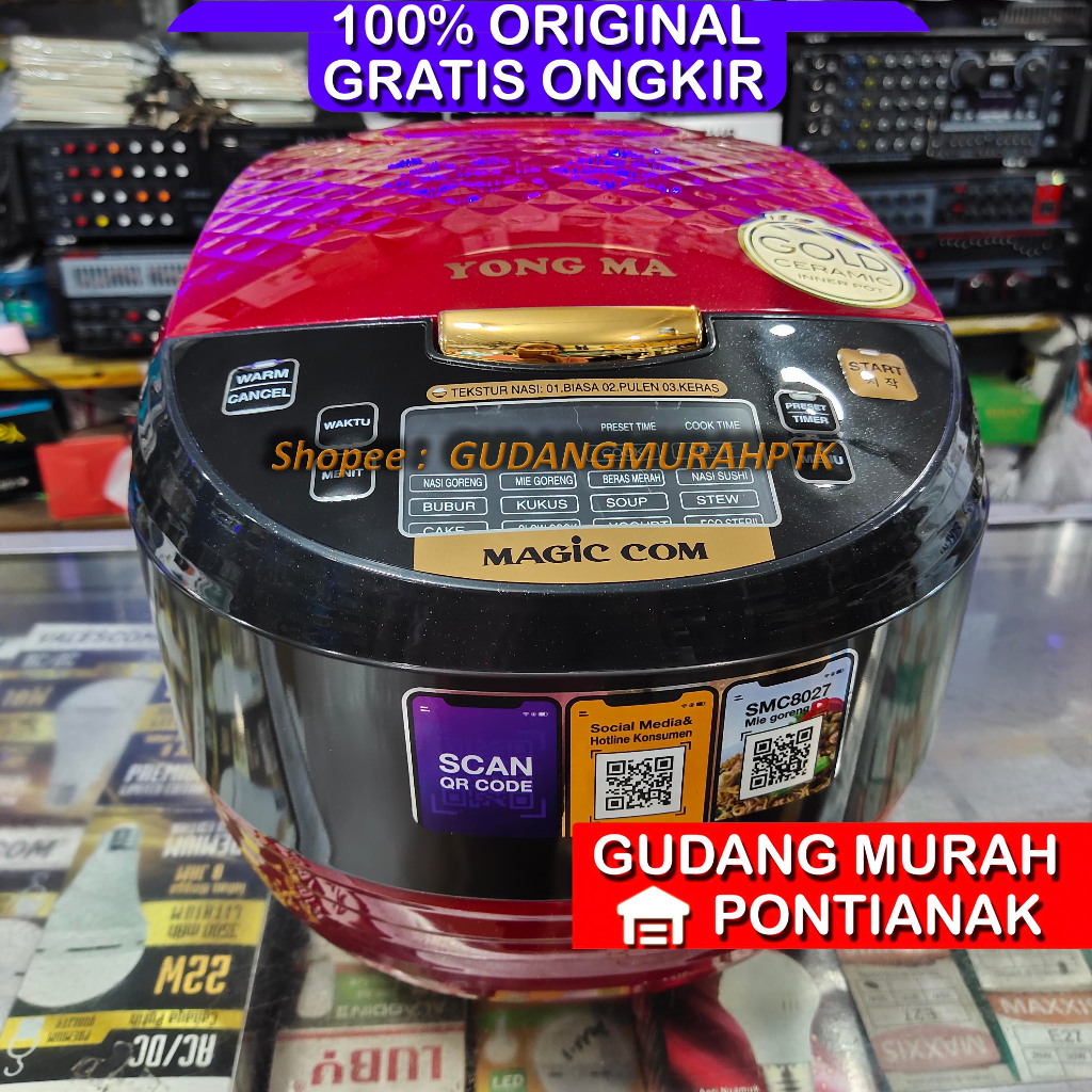 Ricecooker Yong Ma digital SMC 8027 kilat penanak nasi magicom mejikom