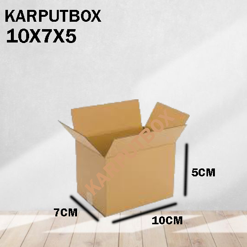 

Kardus Packing Ukuran 10x7x5 Polos Box Cogurated tebal kuat