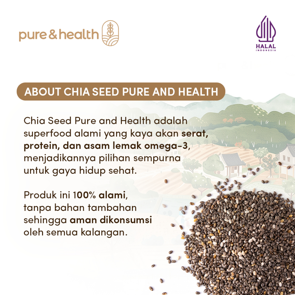 

RB Chia Seed 500 Gram SOLUSI SEMBELIT - Membantu Memperlancar BAB