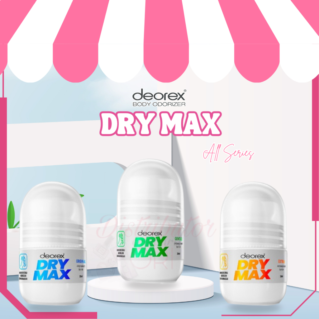 Deorex DryMax Orginal/Gentle/Extra/Clinical AntiPerspirant Deodorant Roll on 30ml/Solusi Keringat Be