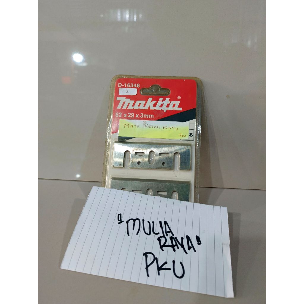ORIGINAL Mata Pisau Ketam Serut Makita HSS Planer Asah 82mm Berkualitas
