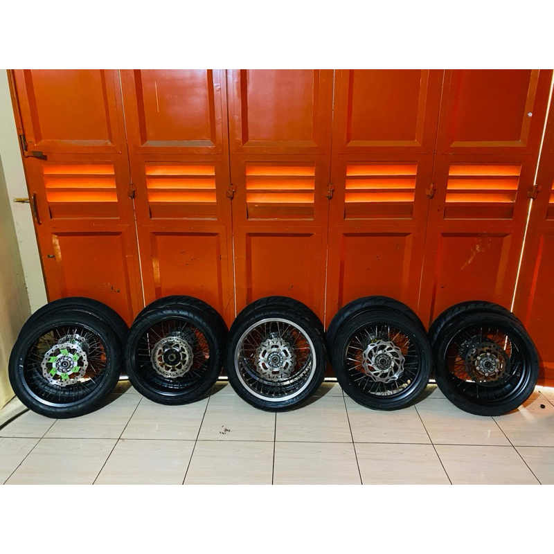 welset supermoto klx150 17 17 second original