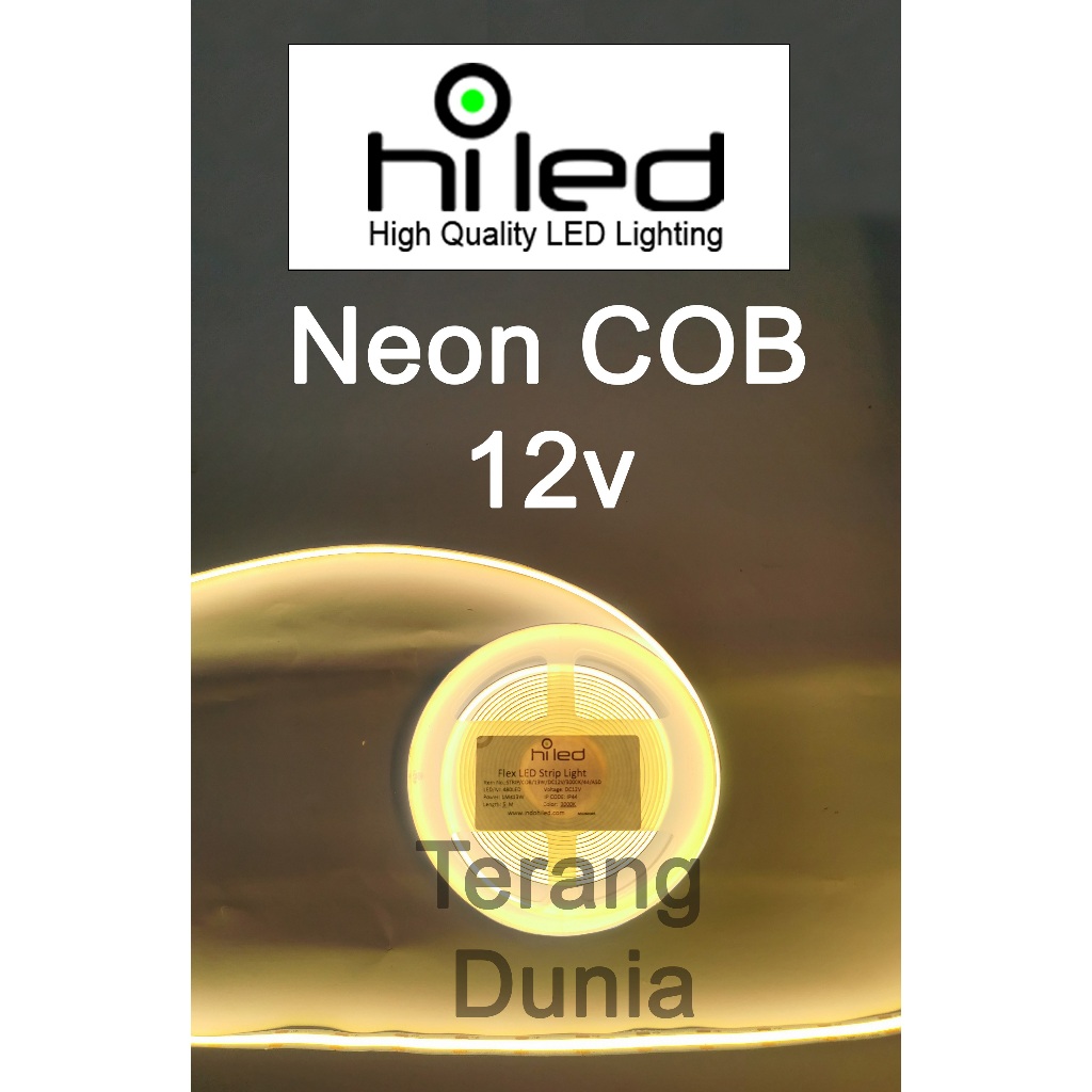 Ledstrip tanpa mata Hiled 12v LEDstrip COB Hiled 12v Striplight COB 12v Hiled Lampu PIta tanpa mata 