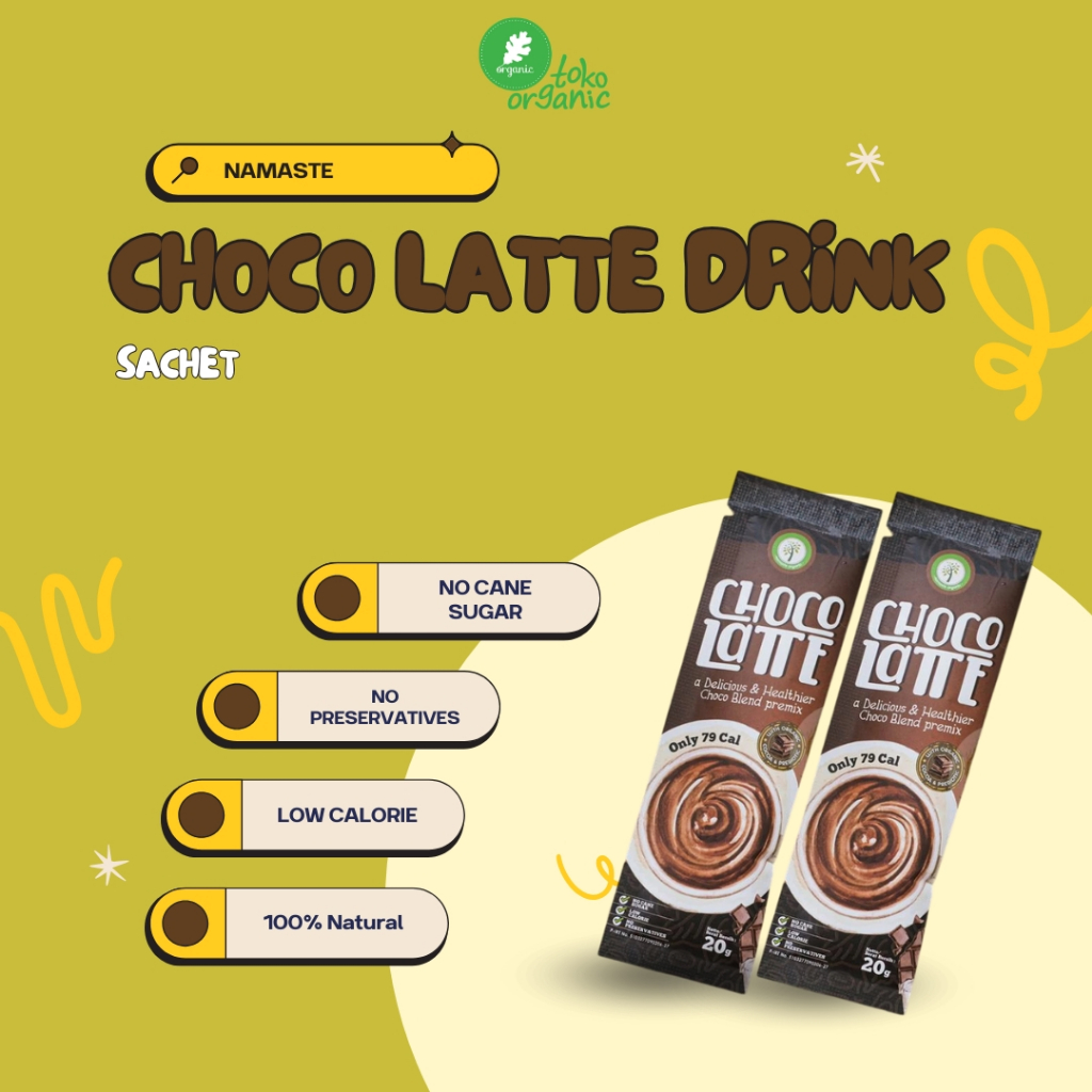 

Namaste Sachet Choco Latte (20gr/Sachet) | Choco Drink Latte, Minuman Coklat | Choco Blend Premix