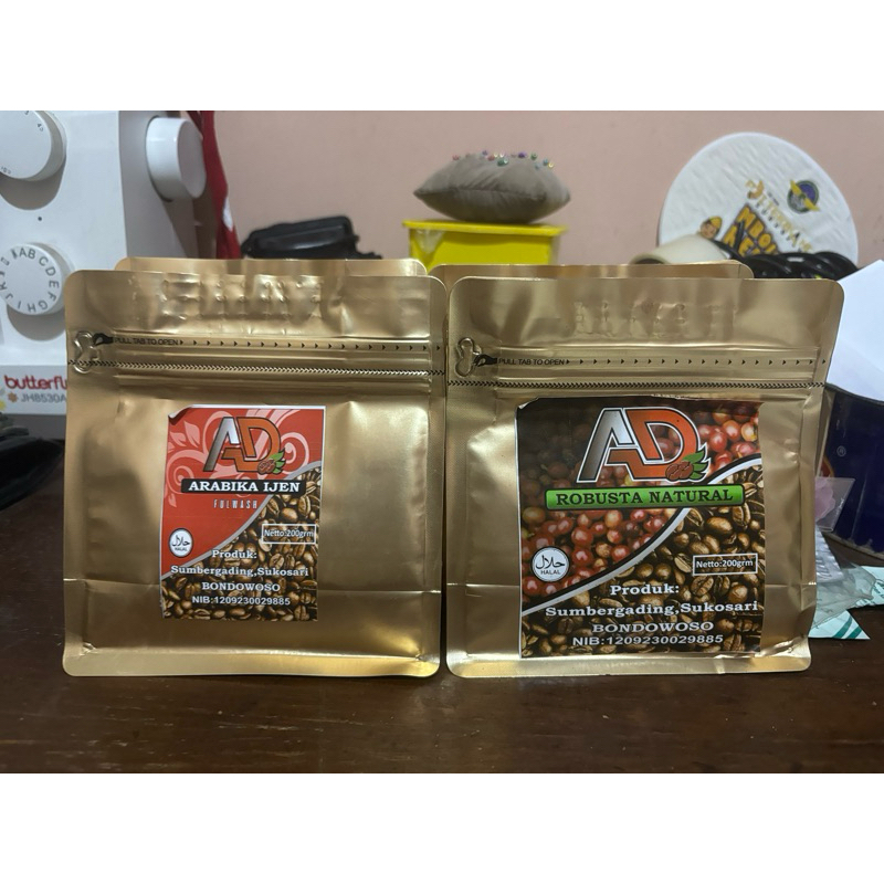 

Kopi bubuk lokal Bondowoso (Arabica dan Robusta)