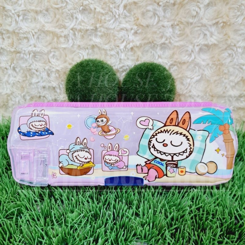 

Tempat Pensil Magnet Labubu Pink Pencil Case Magnet Labubu Plastik Pink