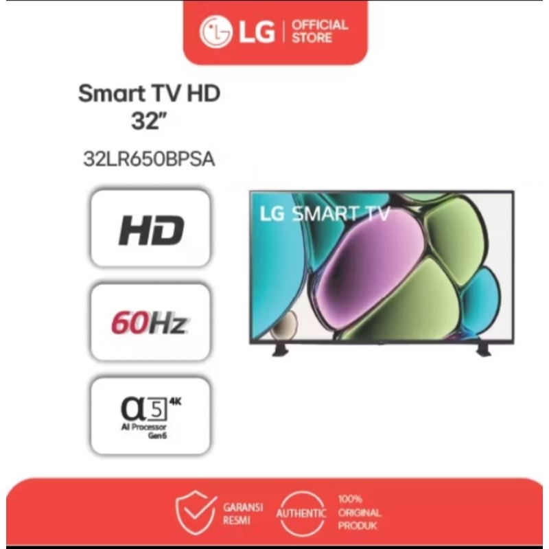 LG 32LR650BPSA LED SMART TV LR65 32 INCH HD - GARANSI RESMI