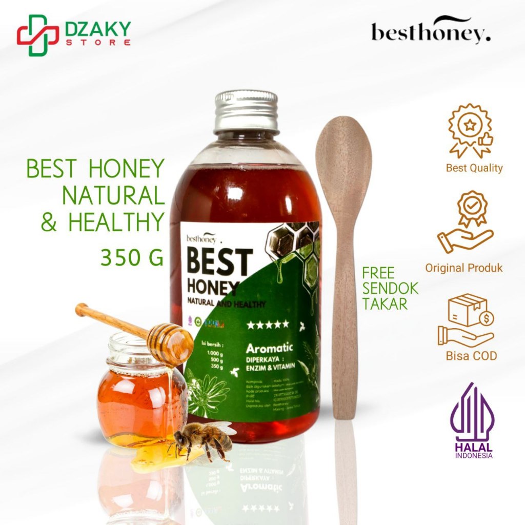 

COD Best Honey - Madu Asli 100% - Madu Murni - Madu Multiflora Original Natural 350gr