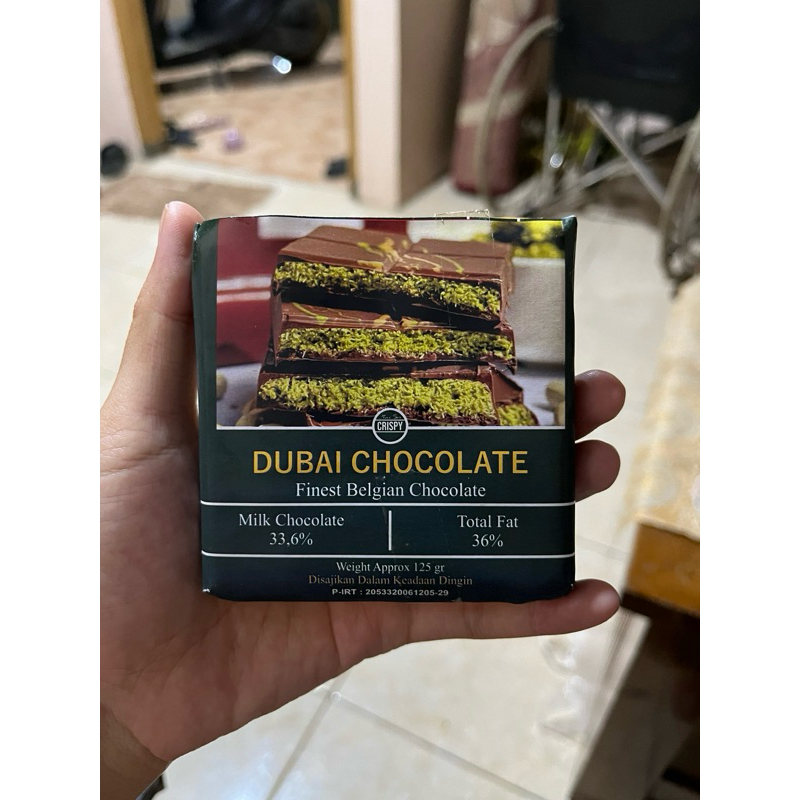 

Coklat Dubai Original Pistachio kunafe 100% Lumer dan Lezat