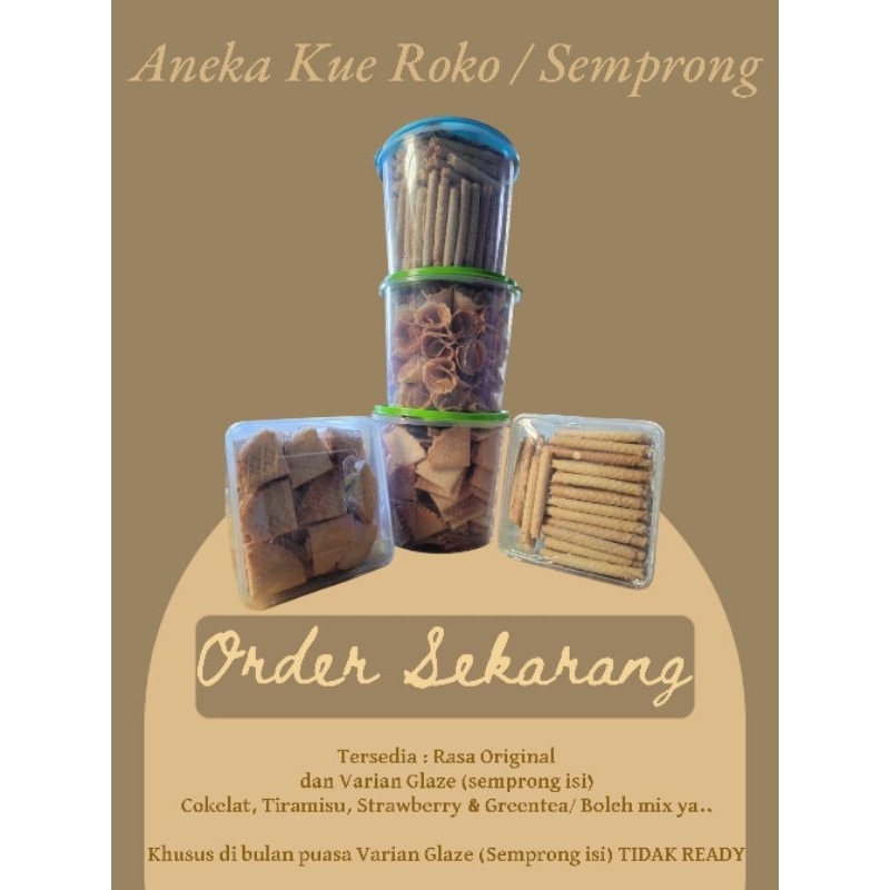 

Kue semprong original ROLL toples 3ltr isi 100