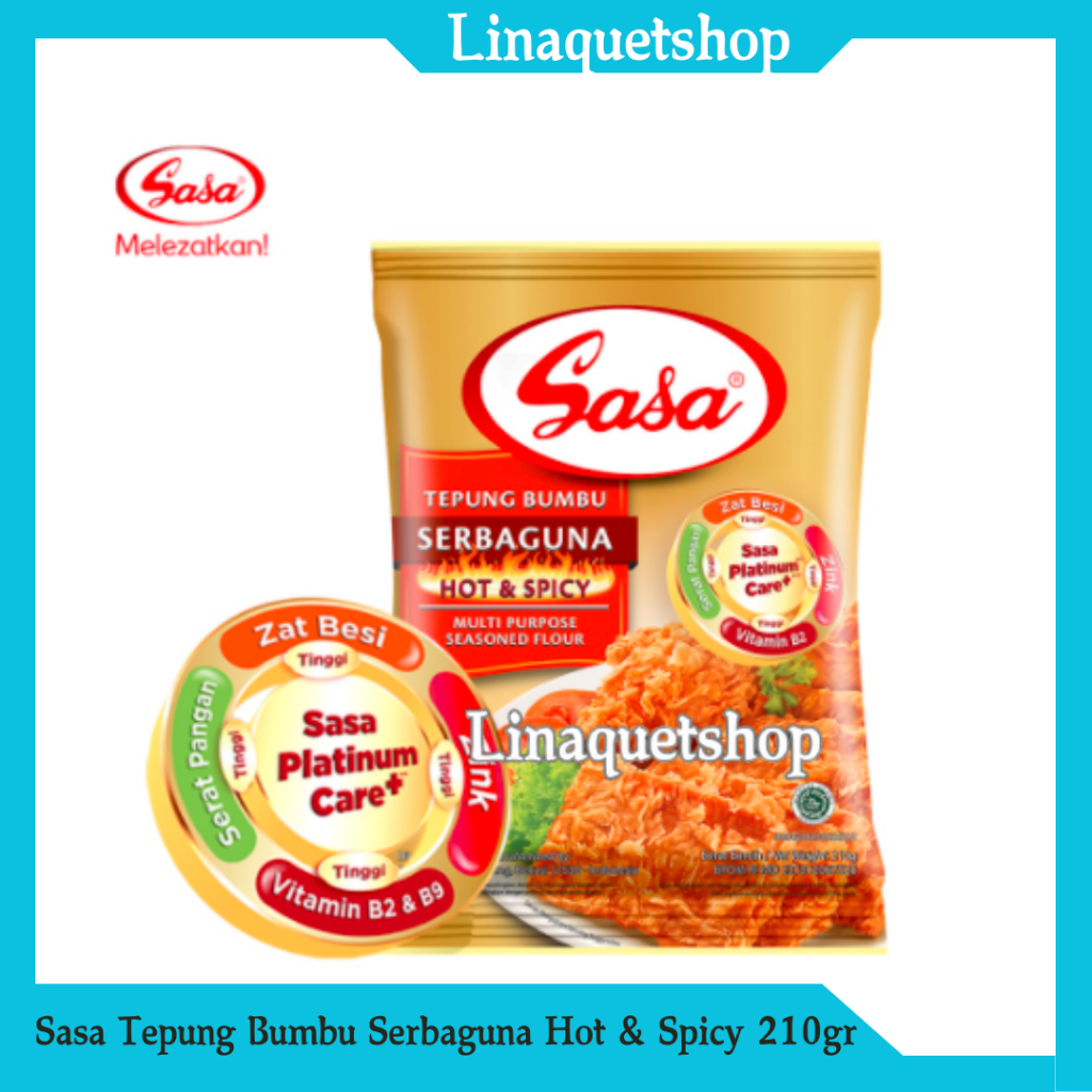 

SASA Tepung Bumbu Serbaguna Hot & Spicy 210gr