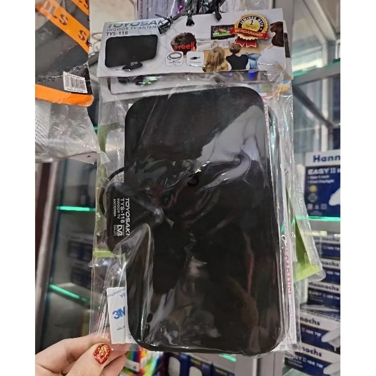 Antena indoor tempel antena dalam Tv Digital intra Antena Tv digital tipis plus kabel 1 meter