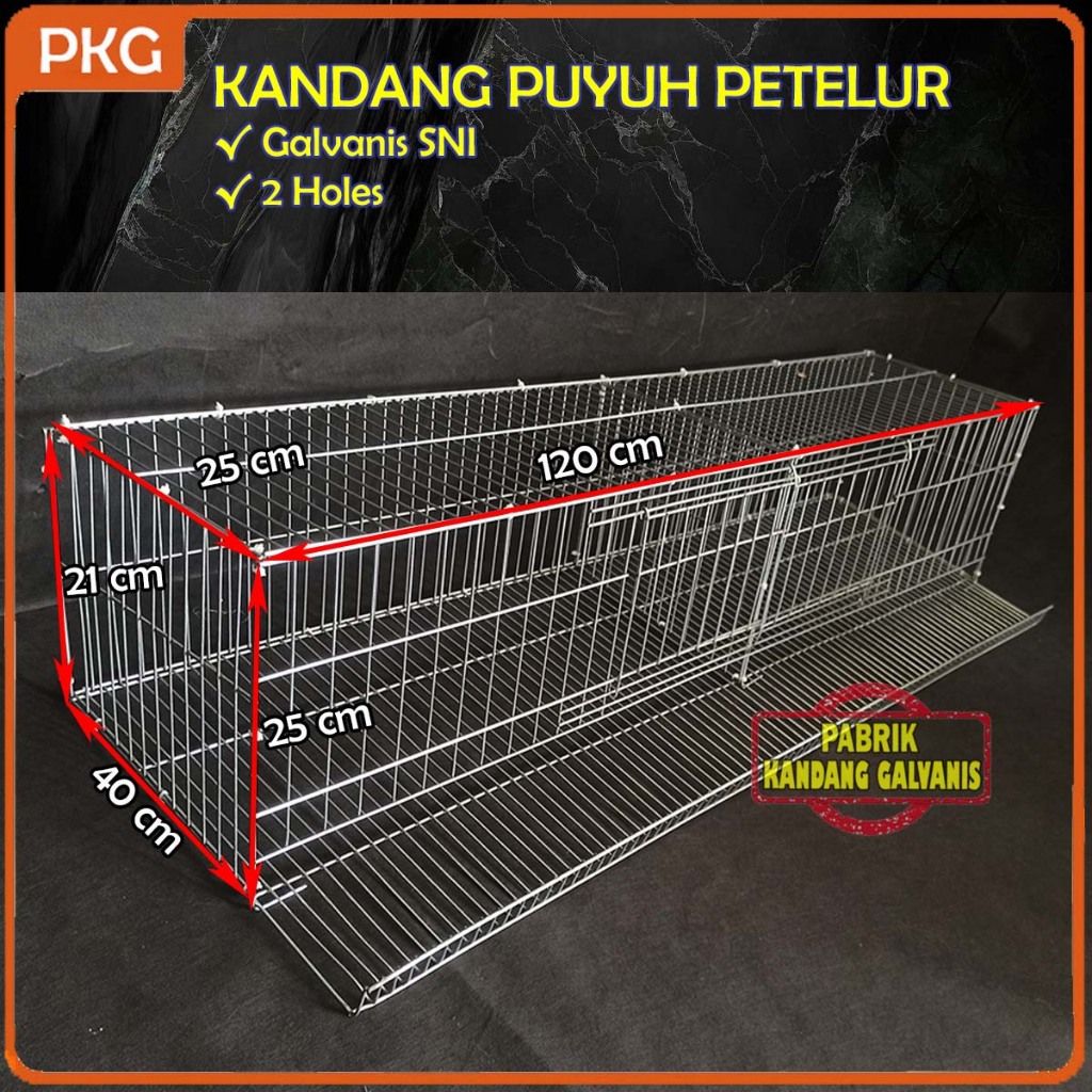 Kandang Baterai Puyuh Petelur Besi Galvanis Small Isi 20-30 Ekor | Kandang Ternak Anak Ayam Petelur